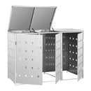 Triple Wheelie Bin Shed 240 L Stainless Steel