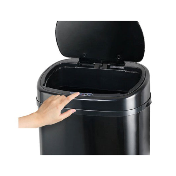 68L Motion Sensor Rubbish Bin Black