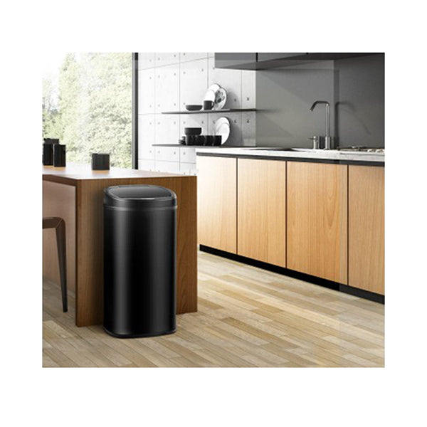 68L Motion Sensor Rubbish Bin Black
