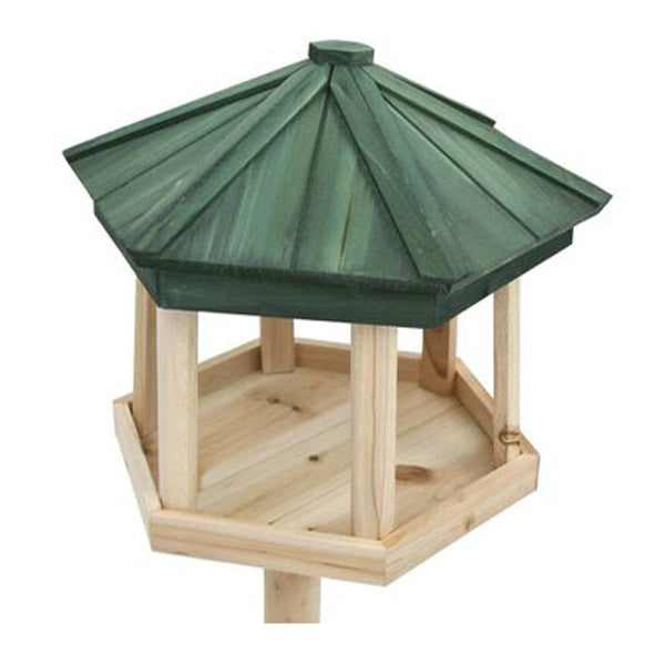 Standing Bird Feeder Solid Firwood 33X106 Cm