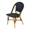 Rattan Bistro Chair Black 47X60X89Cm