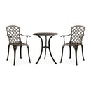 3 Piece Bistro Set Cast Aluminium Bronze