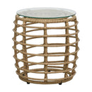 3 Piece Bistro Set Poly Rattan Oak