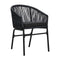 3 Piece Bistro Set With Cushions Pvc Rattan Black