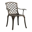 3 Piece Bistro Set Cast Aluminium Bronze