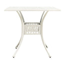 3 Piece Bistro Set Cast Aluminium White