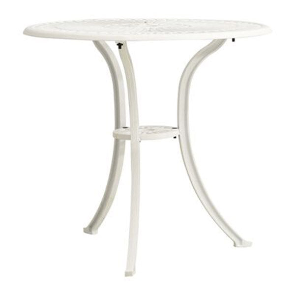 3 Piece Bistro Set Cast Aluminium White 62X65 Cm
