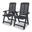 3 Piece Bistro Set Plastic Anthracite