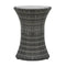 3 Piece Bistro Set With Cushions Grey Poly Rattan