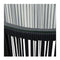 3 Piece Bistro Set With Cushions Pvc Rattan Black