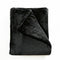 Black Colour Dreamz 320Gsm 220X160Cm Ultra Soft Mink Blanket Warm Throw