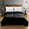 Black Colour Dreamz 320Gsm 220X160Cm Ultra Soft Mink Blanket Warm Throw