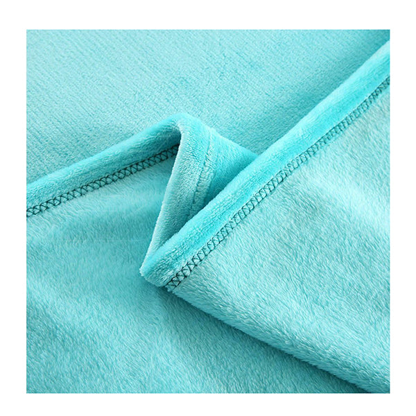 320Gsm 220X240 Cm Ultra Soft Mink Blanket Warm Throw In Teal Colour