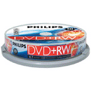 Philips Dvdrw Rewritable 4X In A Tube Of 10Pcs
