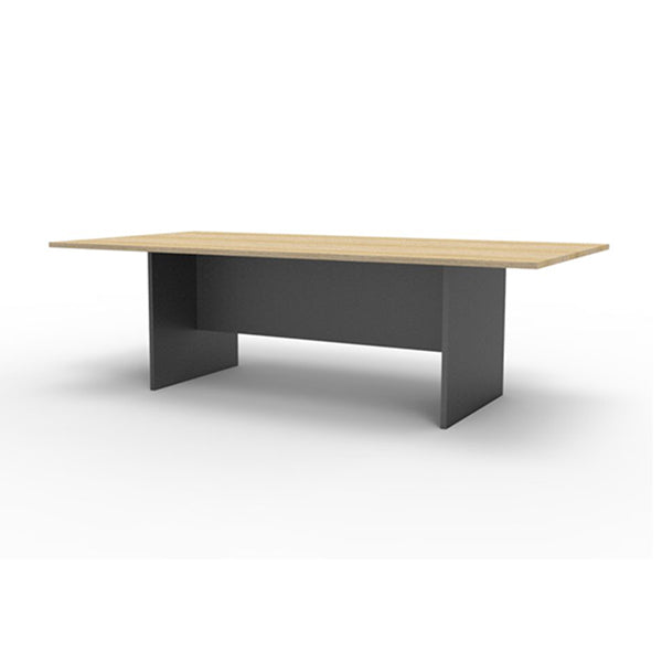 Rectangular Boardroom Table Natural Oak 3200X1200X730Mm