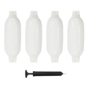 Boat Fender 4 Pcs White Pvc