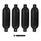 Boat Fender 4 Pcs Black Pvc