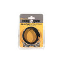 Boneyard Silicone Cock Strap 3 Snap Ring Black
