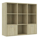 Book Cabinet Sonoma Oak 98X30X98 Cm Chipboard