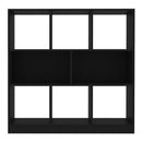 Book Cabinet Black 100 Cm Chipboard