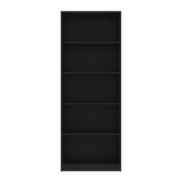 5 Tier Book Cabinet Black 60X24X175 Cm Chipboard