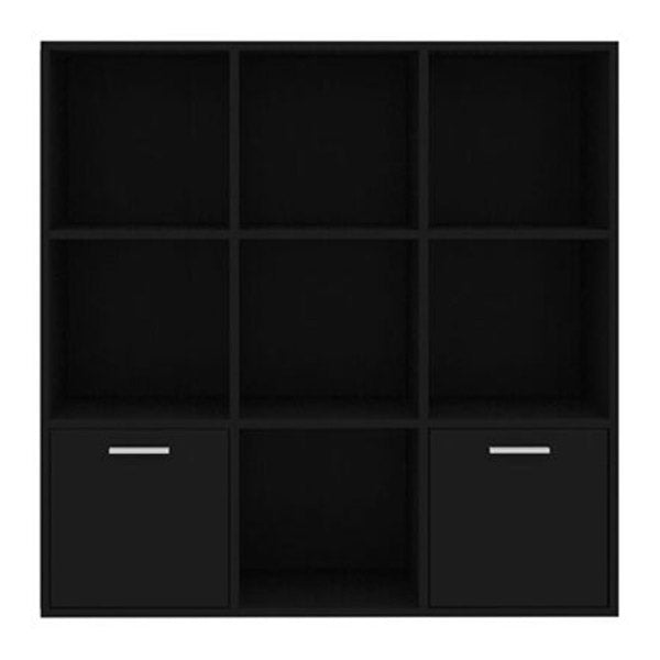 Book Cabinet Black 98X30X98 Cm Chipboard