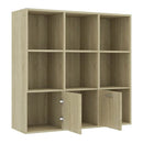 Book Cabinet Sonoma Oak 98X30X98 Cm Chipboard