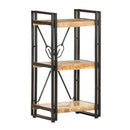3 Tier Bookcase Solid Mango Wood