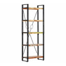 5 Tier Bookcase 60X30X180 Cm Solid Reclaimed Wood