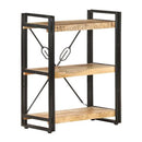 3 Tier Bookcase Solid Mango Wood
