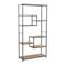 Bookcase Solid Firwood And Steel 90 X 35 X 180 Cm