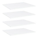 Bookshelf Boards 4 Pcs White 60X50 Cm Chipboard