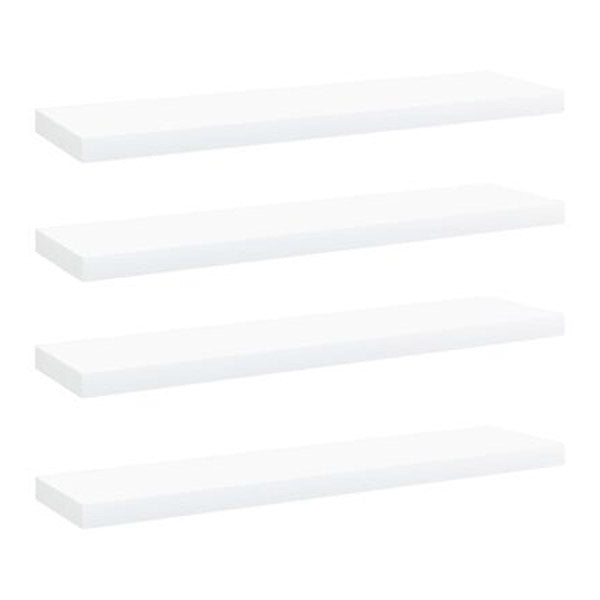 Bookshelf Boards 4 Pcs White 40X10 Cm Chipboard