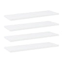 Bookshelf Boards 4 Pcs White 60X20 Cm Chipboard