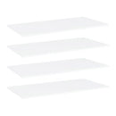 Bookshelf Boards 4 Pcs White 100X50 Cm Chipboard
