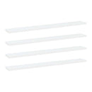 Bookshelf Boards 4 Pcs Chipboard 80X10 Cm