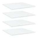 Bookshelf Boards 4 Pcs White 40X40 Cm Chipboard