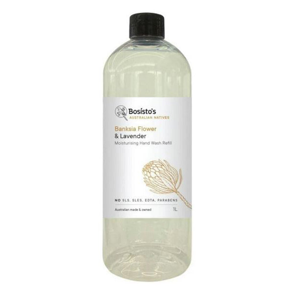 1L Hand Wash Refill Banksia Lavender Moisturising Soap Free Liquid Gel