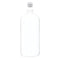 White 1L Plastic Pet Boston Bottle Neck Screw Cap Round Food Safe