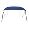 4 Bow Bimini Top Blue Fabric