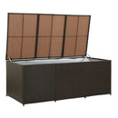 Garden Storage Box Poly Rattan 180X90X75 Cm