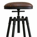 2X Rustic Industrial Bar Stool Kitchen Stool Barstool Swivel Dining Chair