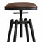 2X Rustic Industrial Bar Stool Kitchen Stool Barstool Swivel Dining Chair