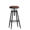 2X Rustic Industrial Bar Stool Kitchen Stool Barstool Swivel Dining Chair