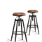 2x Levede Rustic Industrial Bar Stool Kitchen Stool Barstool Swivel Dining Chair