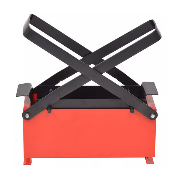 Paper Log Briquette Maker Steel 34X14X14 Cm Black And Red