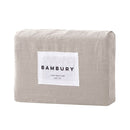 Bambury French Linen Sheet Set Pebble