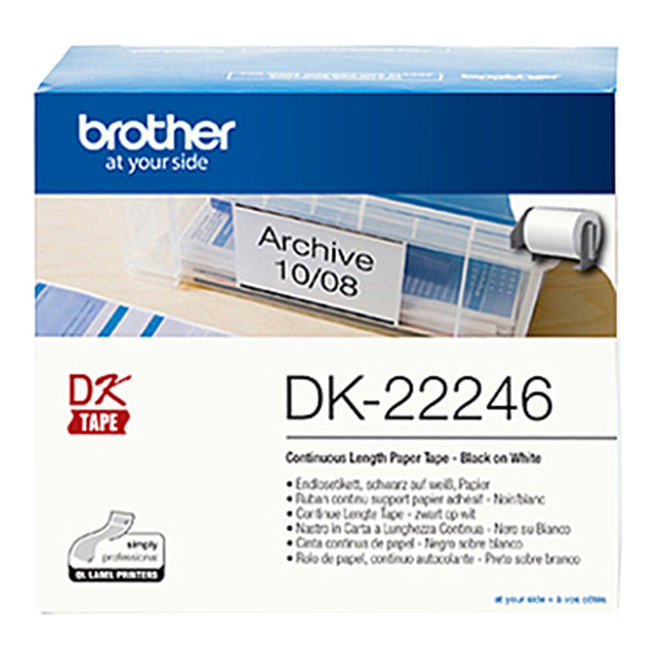 Brother Dk22246 White Roll