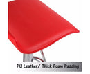 2X Bar Stools Faux Leather Low Back Adjustable Seat Swivel Chairs