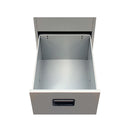 File Cabinet With 3 Drawers Grey Steel